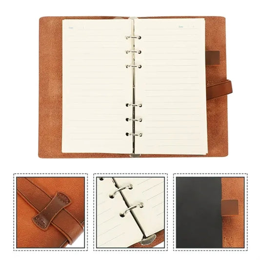 Detachable Soft Leather Bound Notebook
