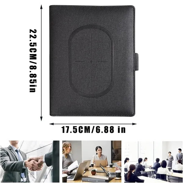 Wireless Charging Organizer With Notebook