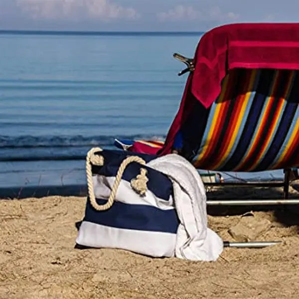Striped Canvas Tote