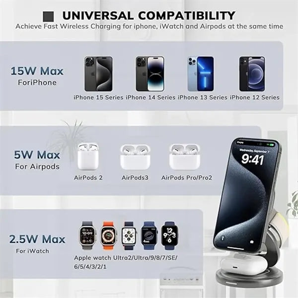 3 In 1 Wireless Charging Station