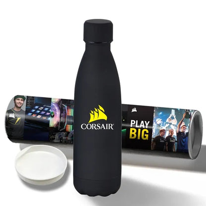 17 oz Rubberized Stainless Steel Bottle with Shipping Tube