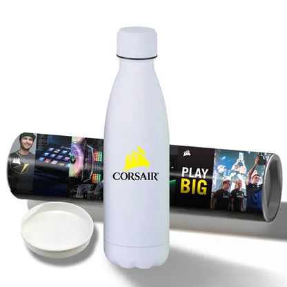 17 oz Rubberized Stainless Steel Bottle with Shipping Tube