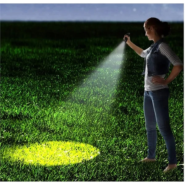 Portable Hand Crank Solar Powered Flashlight