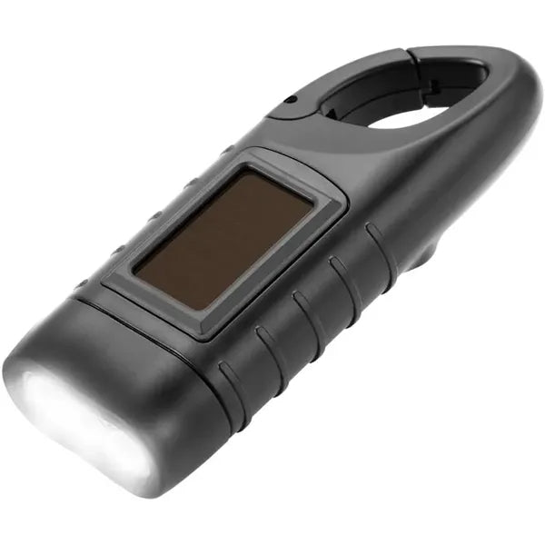 Portable Hand Crank Solar Powered Flashlight