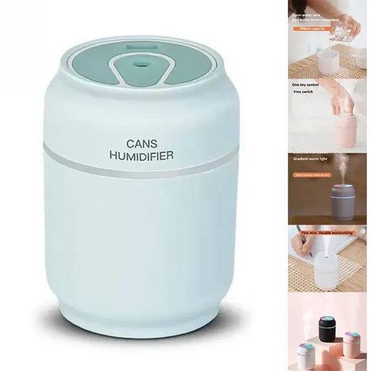 USB Air Humidifier With Fans Led Light