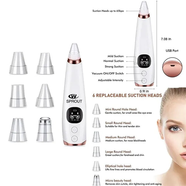Usb Rechargeable Blackhead Remover Vacuum