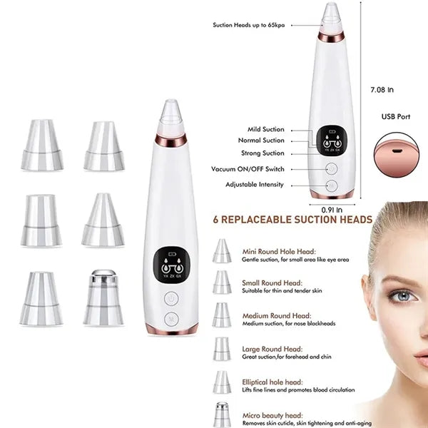 Usb Rechargeable Blackhead Remover Vacuum