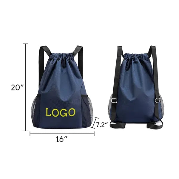 Oxford Cloth Waterproof Drawstring Sports Backpack