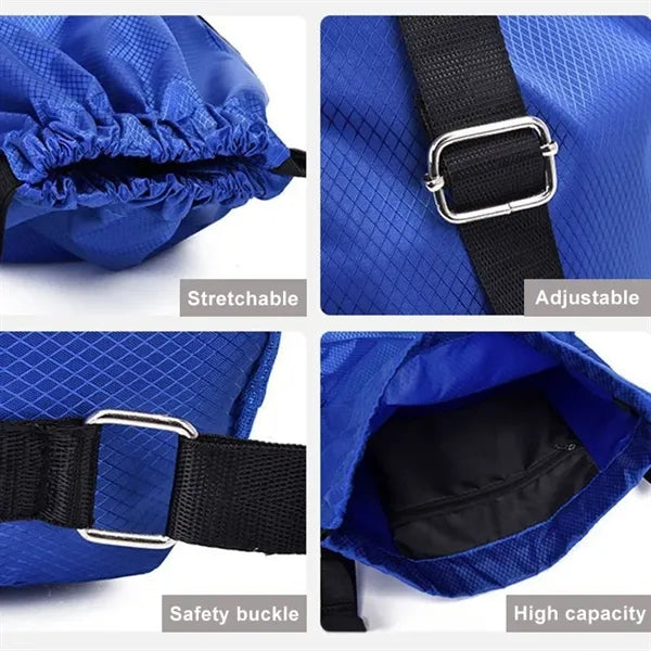 Oxford Cloth Waterproof Drawstring Sports Backpack