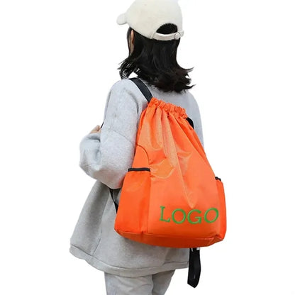 Oxford Cloth Waterproof Drawstring Sports Backpack