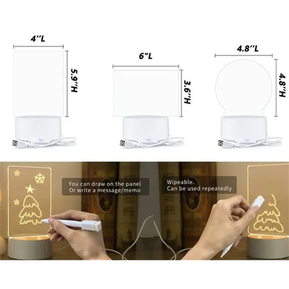 Writing Board Acrylic Night Light