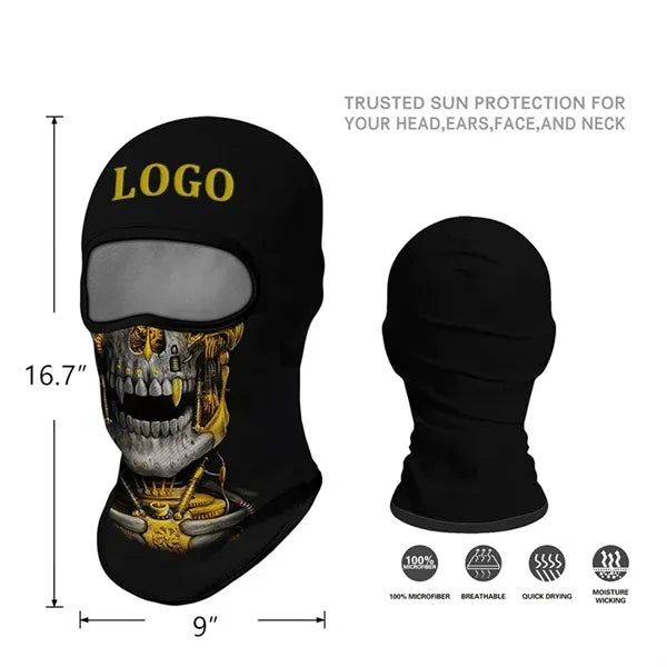 Polyester Ice Silk Riding Protective Cooling Mask Headgear