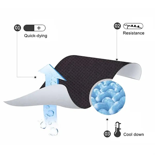 Polyester Ice Silk Riding Protective Cooling Mask Headgear