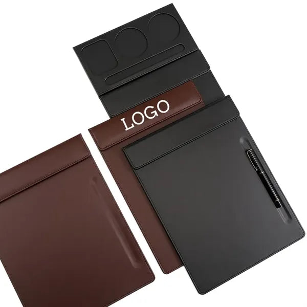 Pu Leather Clipboard With Pen Holder Multi-style