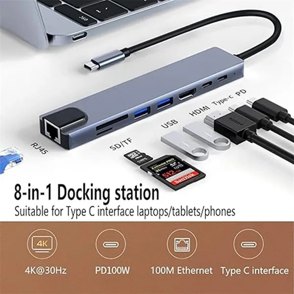 Usb C Hub 8-In-1