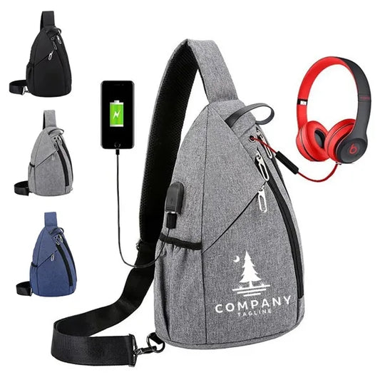 Crossbody Bag USB Charging Backpack