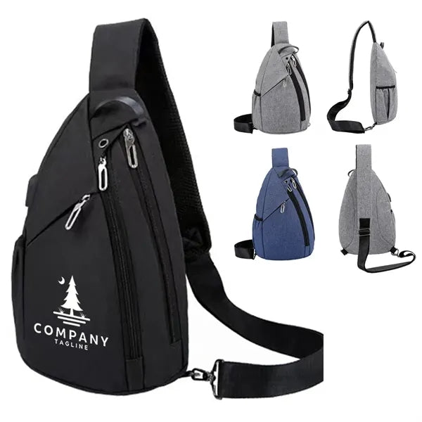 Crossbody Bag USB Charging Backpack