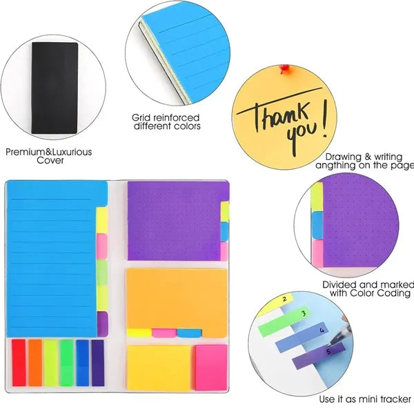 Custom Assorted Tab Office Sticky Notes Set