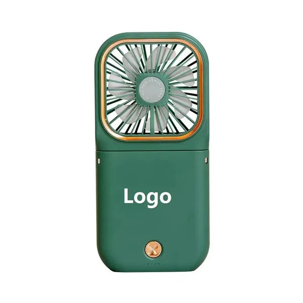 Portable Neck Fan 3000mAh Power Bank Phone Holder