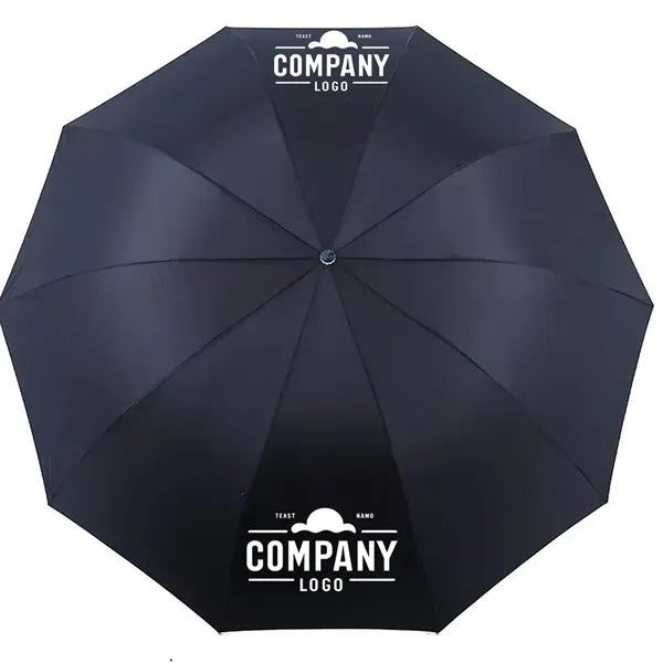 Auto Open & Close Collapsible 10 Ribs Travel Umbrella