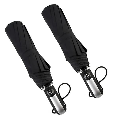 Auto Open & Close Collapsible 10 Ribs Travel Umbrella