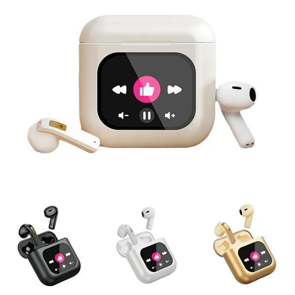 Wireless Earbuds With Lcd Smart Touch Screen