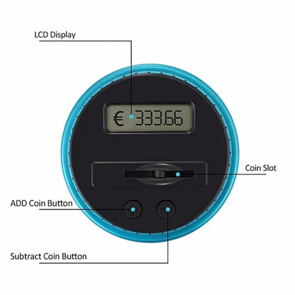 Digital Coin Counting Bank With Lcd Counter