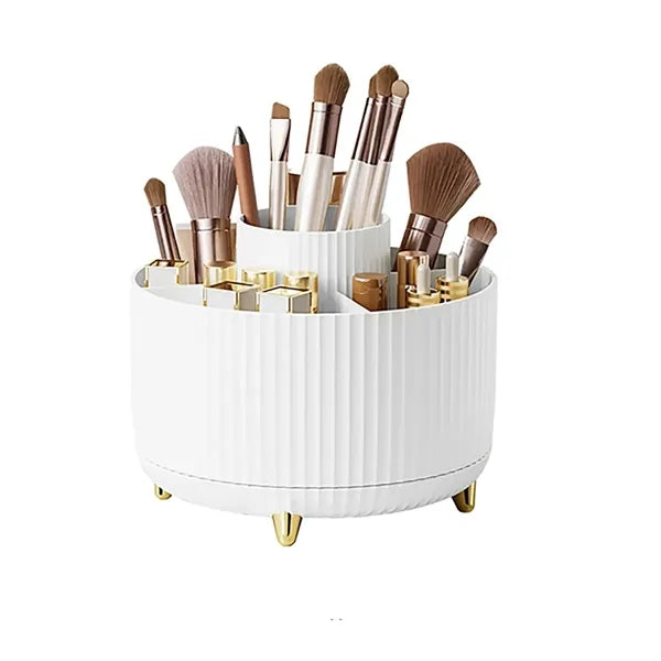 360 Rotating Brush Bathroom Vanity Desktop Organizer
