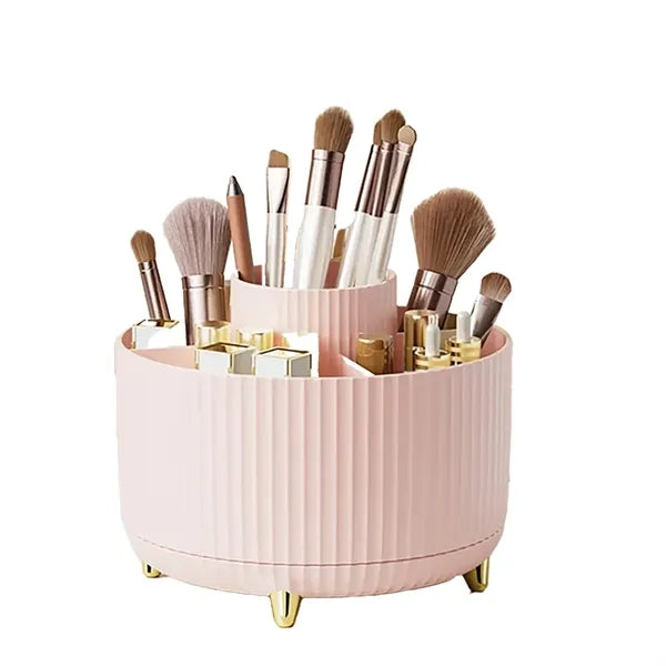 360 Rotating Brush Bathroom Vanity Desktop Organizer