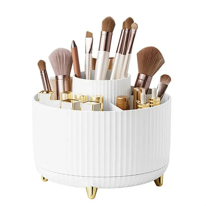 360 Rotating Brush Bathroom Vanity Desktop Organizer