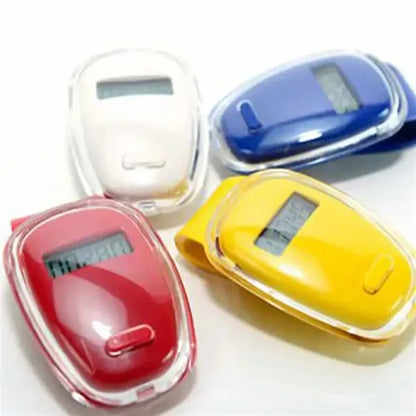Lcd Display Counter Walking Pedometer With Clip