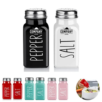 Glass Salt And Pepper Shakers Set