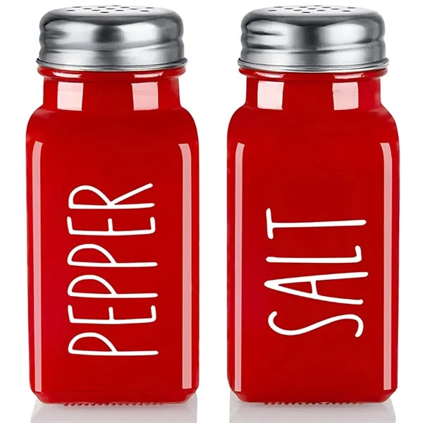Glass Salt And Pepper Shakers Set