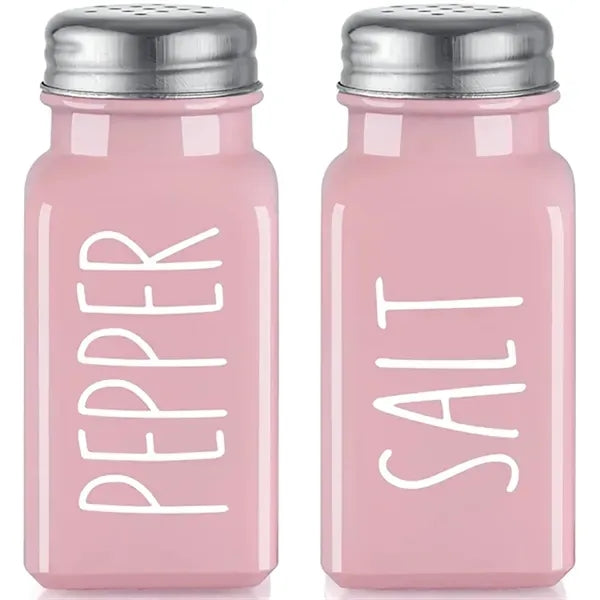 Glass Salt And Pepper Shakers Set