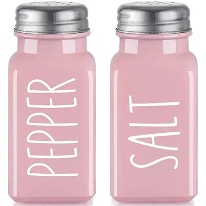 Glass Salt And Pepper Shakers Set
