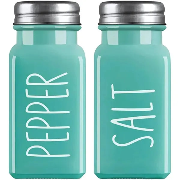 Glass Salt And Pepper Shakers Set