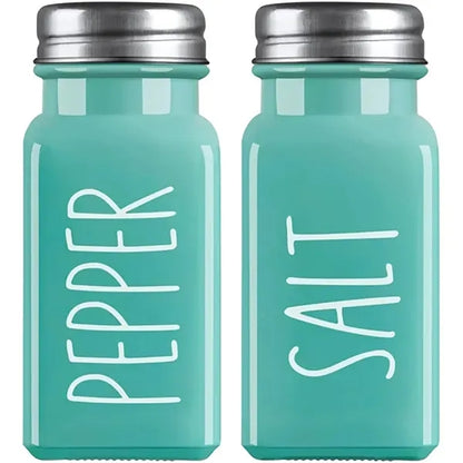 Glass Salt And Pepper Shakers Set