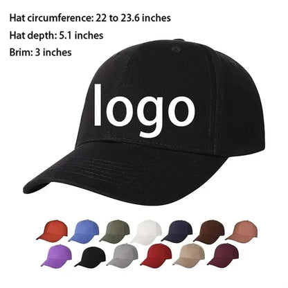 Classic Cotton Baseball Cap Adjustable Unisex Multicolor
