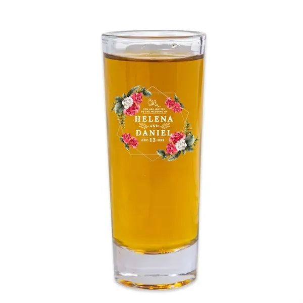 Custom Clear Tall Shooter Glasses- 2 Oz.