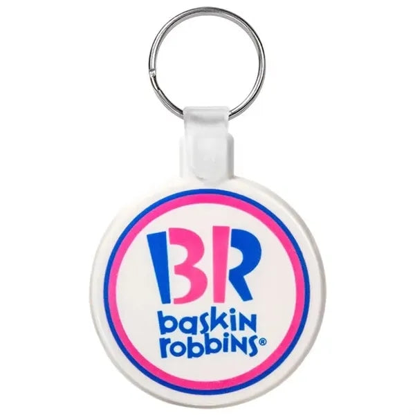 Circle Soft Plastic Keychains
