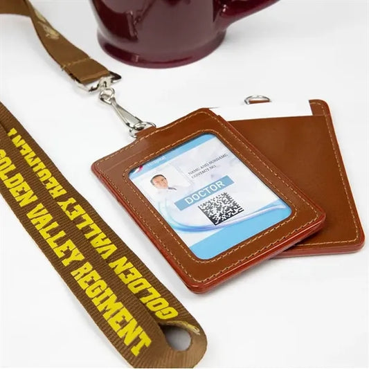Custom Lanyards With PU Card Holders