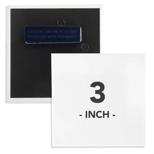 3 Inch Square Wearable Clothing Magnet Buttons