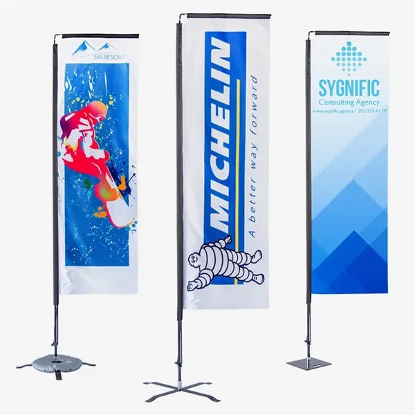 Custom 5' X 2.5' Small Rectangle Flag Banners
