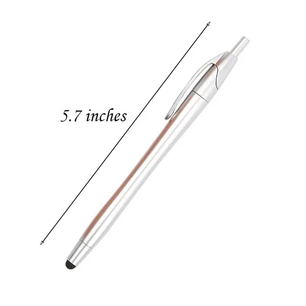 Capacitive 2 in 1 Ballpoint Pen with Stylus Tip Black Ink