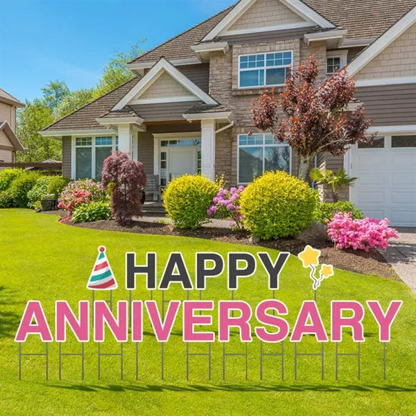 Happy Anniversary Yard Letters