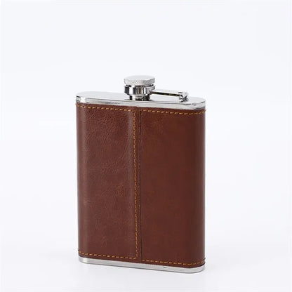 Stainless Steel Hip Flask With Collapsible Shot Glass