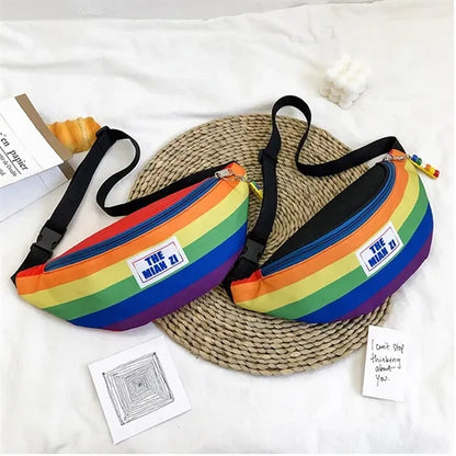 12.60" x 3.54" x5.51" Nylon Waist Bag Polyester LGBTQ