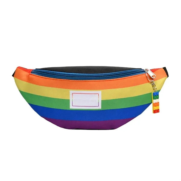 12.60" x 3.54" x5.51" Nylon Waist Bag Polyester LGBTQ