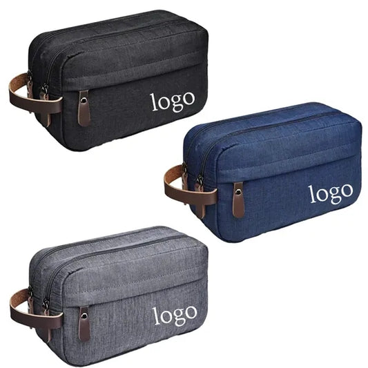9.8" x 3.5" x 5.9" Waterproof Nylon Men's Toiletry Bag