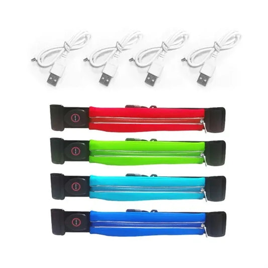 Rechargeable LED Running Belt Pouch 33" W x 1.5" H